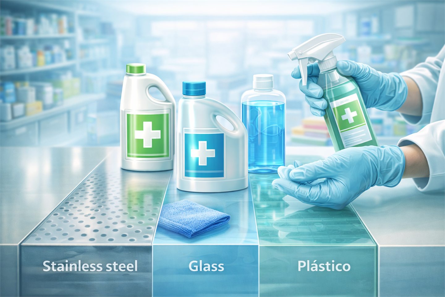 Desinfectantes para superficies de alto contacto