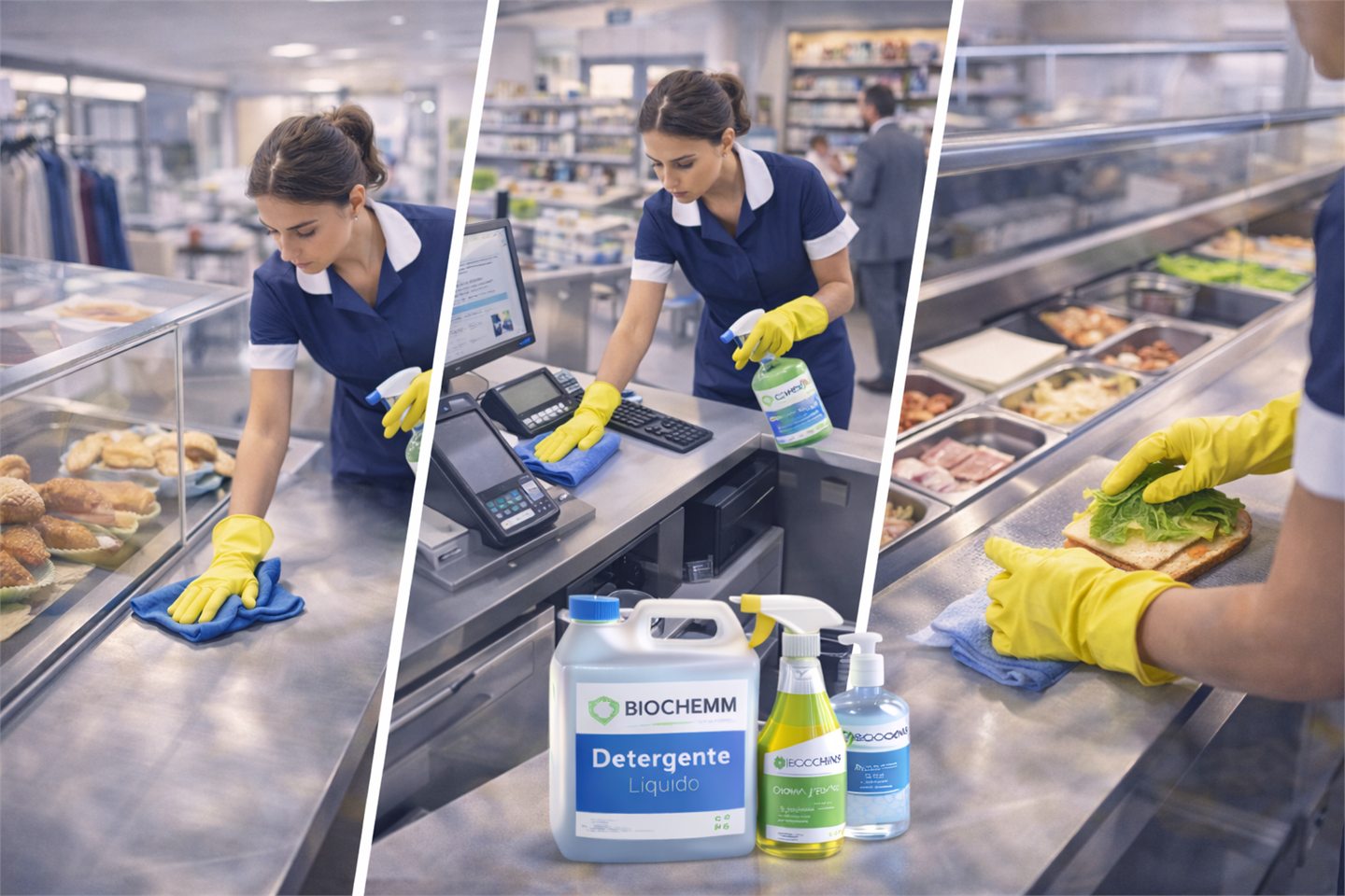 Limpieza comercial en piso de venta