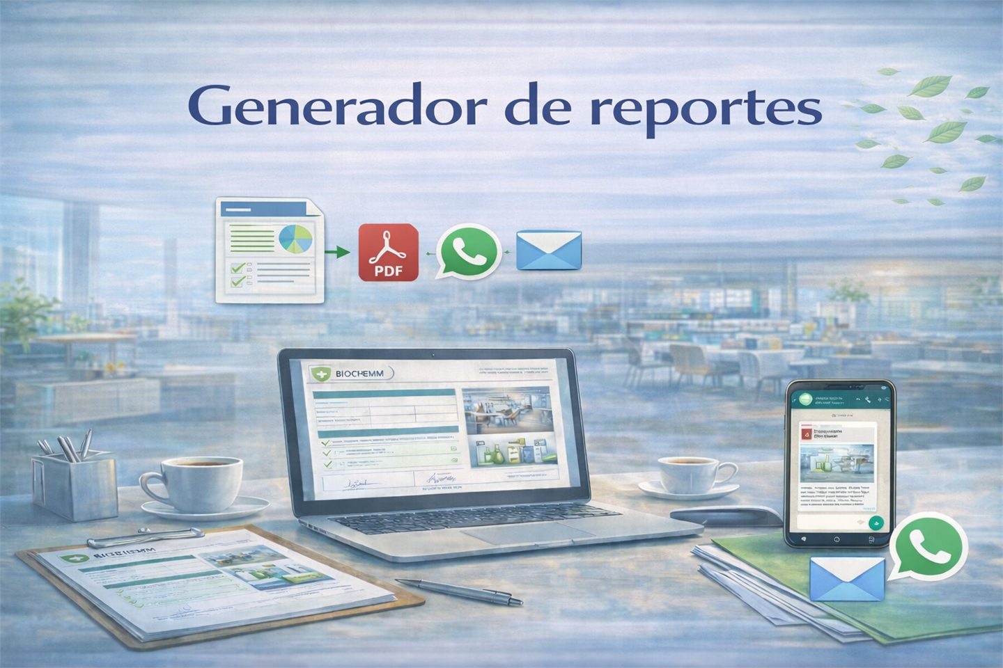 Panel BIOCHEMM para informes de visita y seguimiento